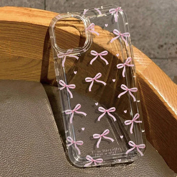 Cute Pink Heart Bow Case for iPhone